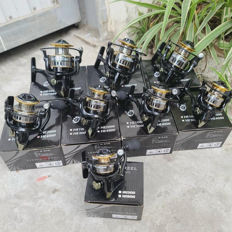  Máy câu cá kim loại HE chuyên lure suối ,lure lóc  câu tôm  lance,... 