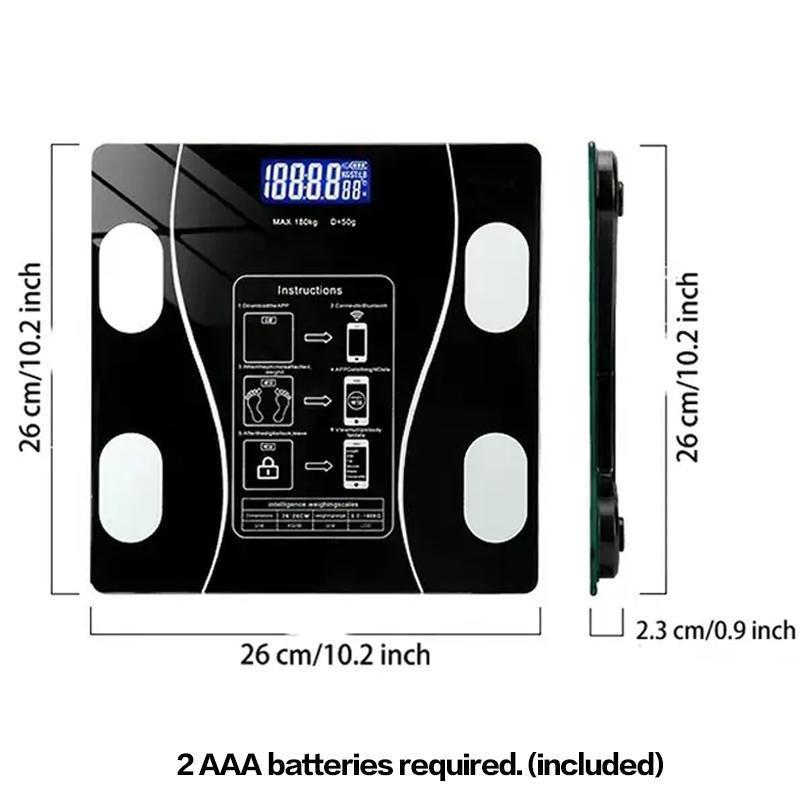 Smart Wireless Digital Body Scale without Batteries, High Precision Digital Body Fat Scale, Household Digital Body Fat Scale Fitness Equipment 1