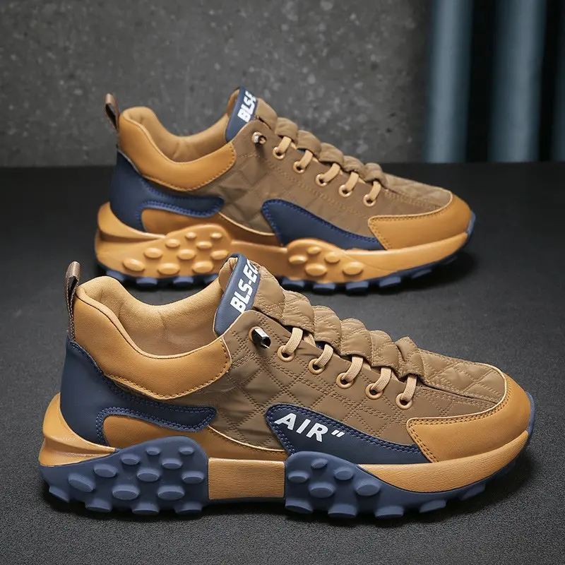 Cross-Border Wholesale Sneakers Shoes 2023 New Spring and Autumn Men's Shoes Casual Breathable Sneaker Men's Platform Dad Shoes
