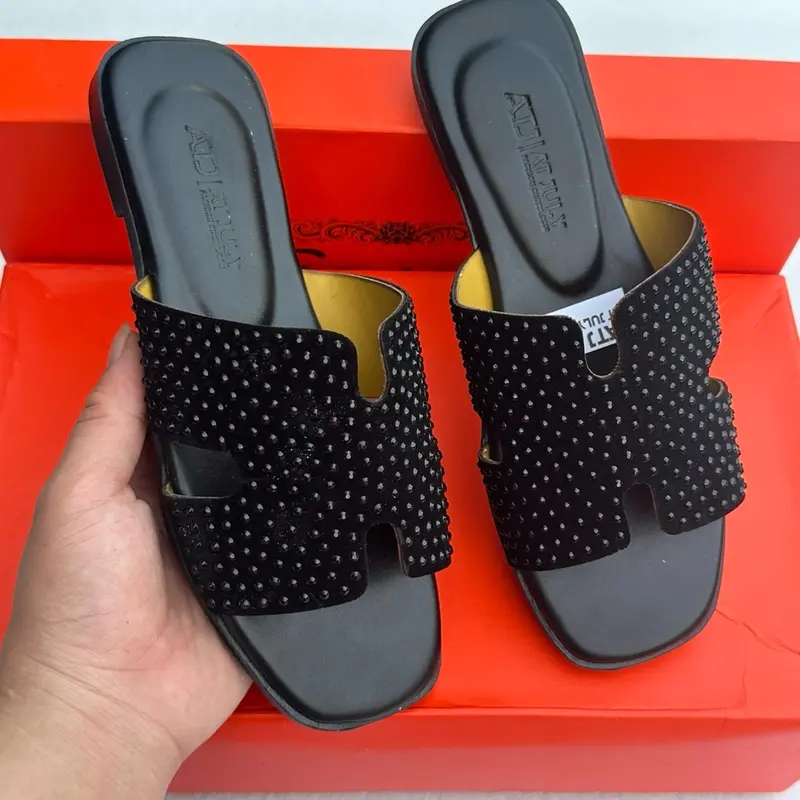 Dép Lê nữ đính đá phong cách sang- xịn - mịn 4