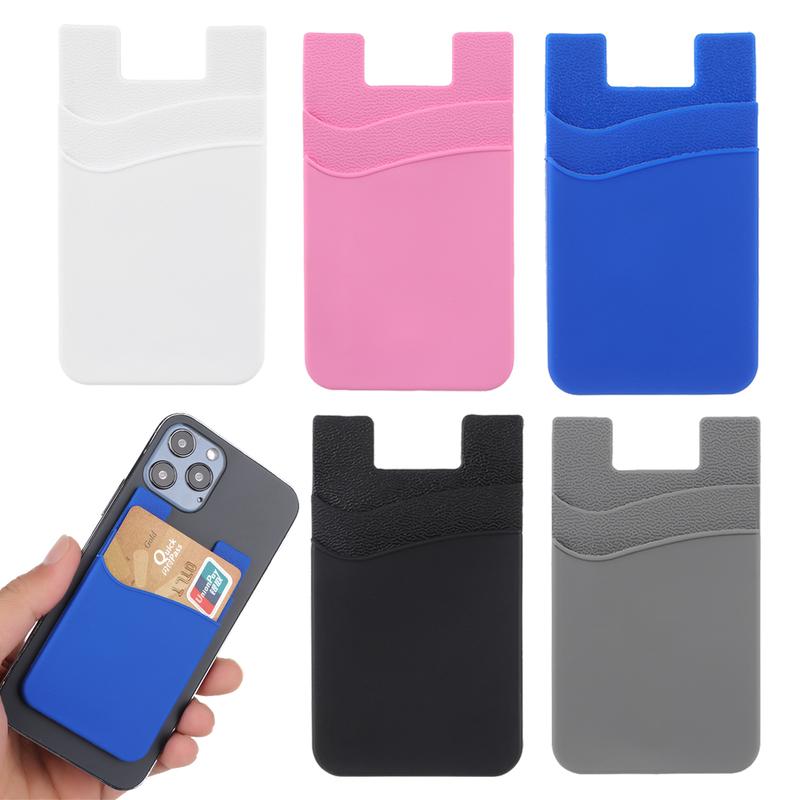 Product Introduction of mecome Elastic Silicone Cellphone Accessories Adhesive Pocket Sticker Mobile Phone Wallet Wallet Case Credit ID Card Holder 19
