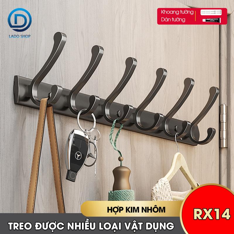 Móc treo tường RX14 Nhôm anod không rỉ móc treo quần áo phòng ngủ phòng khách nhà tắm nhà bếp móc treo sau cửa