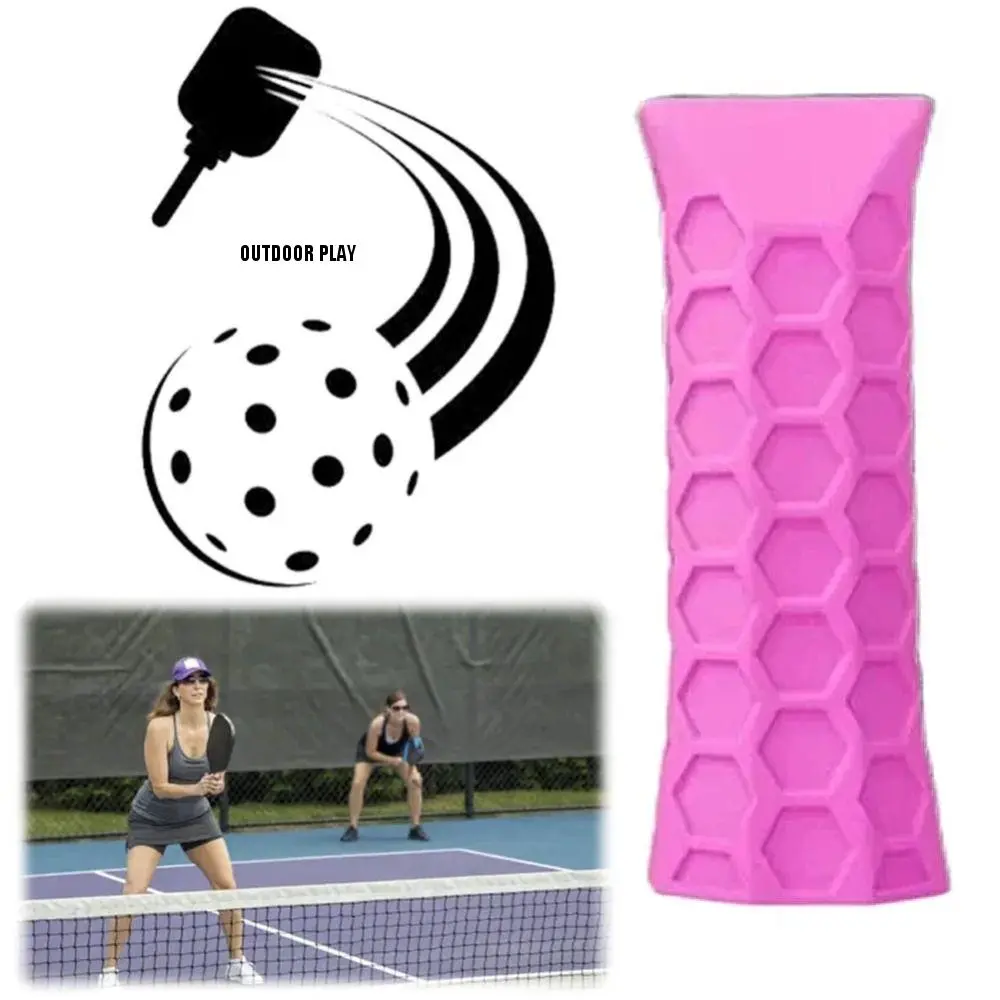 OUTDOOR PLAY Multipurpose Silicone Pickleball Paddle Grip Cover Non-Slip Enhanced Comfort Pickleball Racket Undergrip Handle Protector Sleeve Reusable Racket Grip Protective Cover Tennis