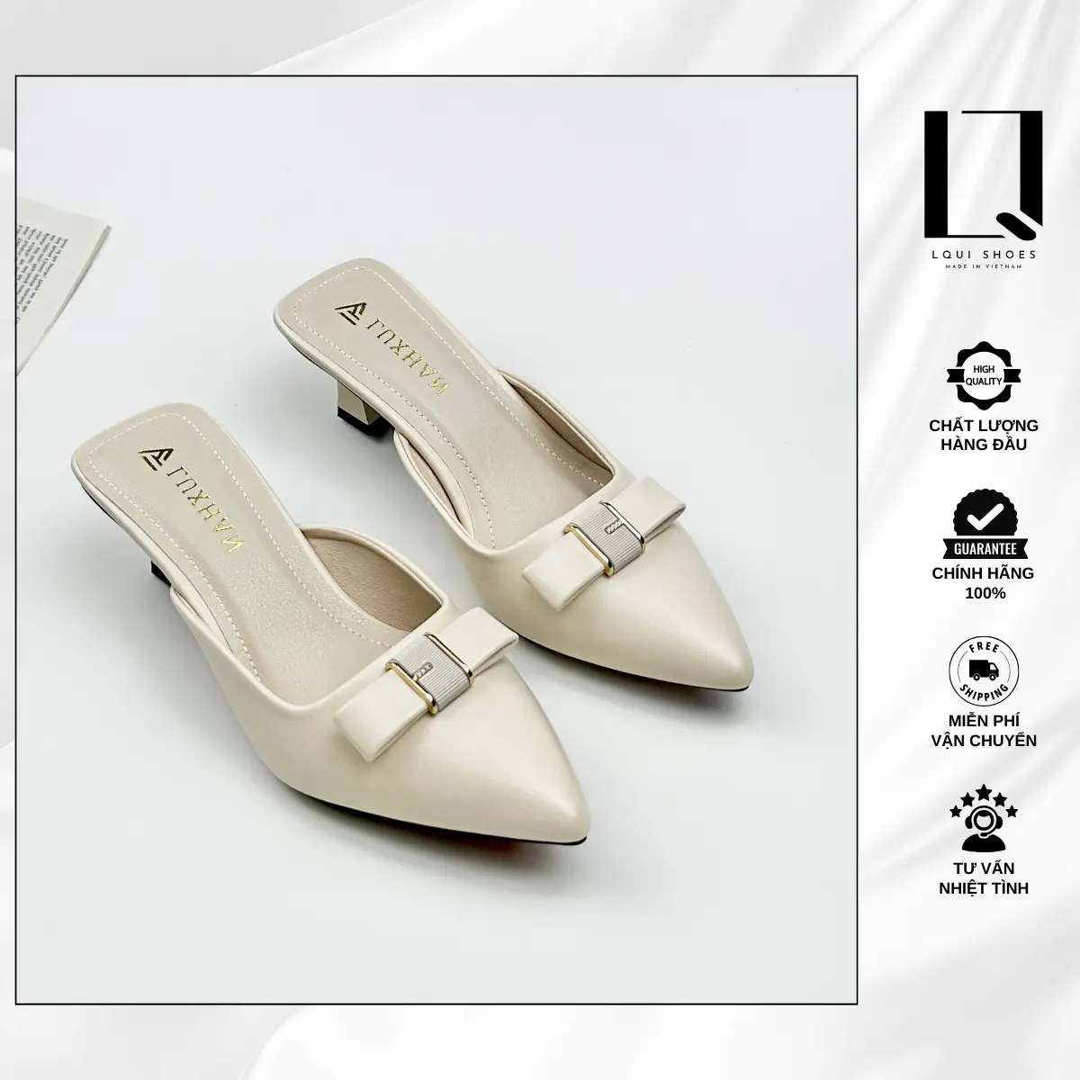 Sục Mũi Nhọn Gót Cao 5 Phân Và 7 phân Da Mờ Cao Cấp [ Chuẩn Size ] DéP Shoes