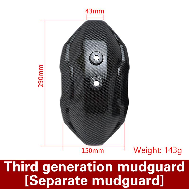 Product Introduction of [TTSS] Motorcycle Fenders Carbon Fiber Textured Fenders Electric Vehicle Fenders Universal Carbon Fiber 25