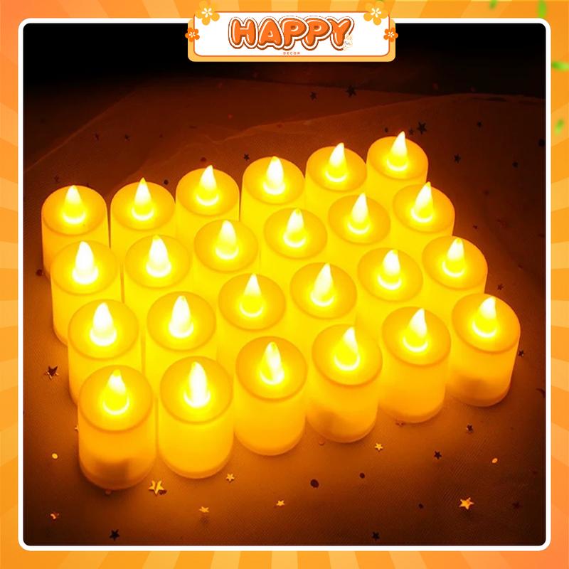 Nến Điện Tử LED Mini Vàng Ấm Kèm Pin – Nến Phục Sinh Trang Trí Sinh Nhật Lễ Tết Tiệc Cưới Decor Halloween