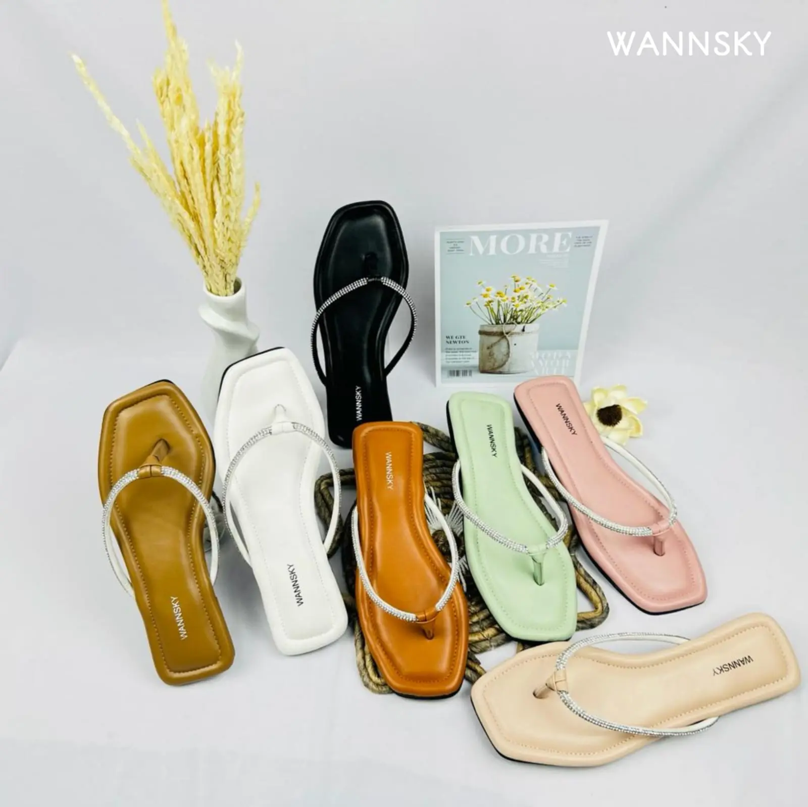 WANNSKY YUK - Sandal Flat || SALSA || Sandal Wanita / Sendal Wanita Terbaru / Sandal Wanita Kekinian Karet