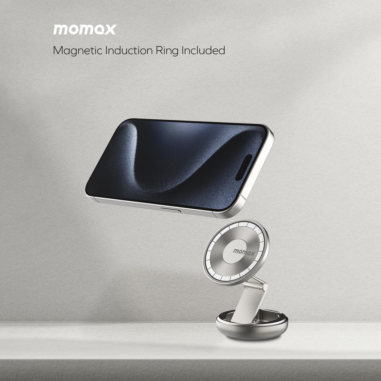 Momax Car Holder Stand Magsafe Pac Mount Multi-use Magnetic Mount - Grey CM30E