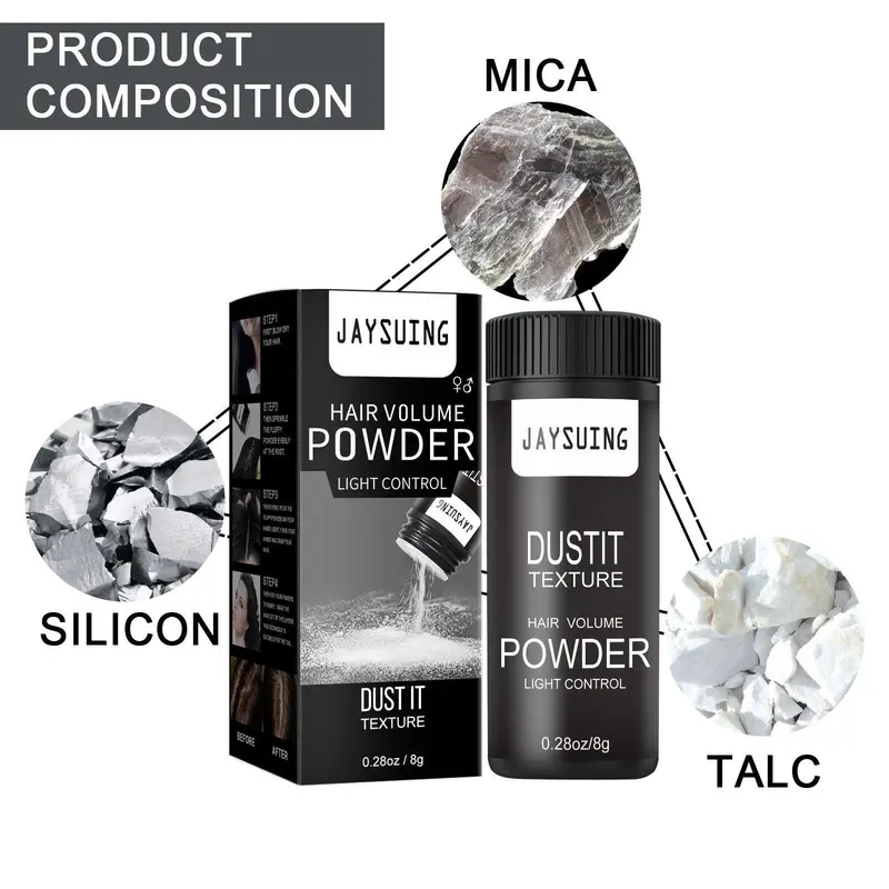 Hair Volumizing Powder, Light Control Hair Fluffy Powder, Hair Volume Powder, Hair Styling & Haircare Spray for Men & Women Hair Care 5