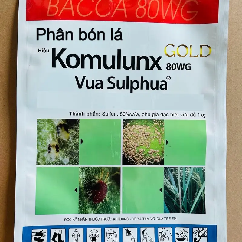 Phân Bón Lá Vua Sulfur, bmc sulfur.  Cung Cấp Vi Lượng Lưu Huỳnh Cho Cây Trông. 1 Gói 1Kg Pha 200 - 400 Lít, m. Xuất Xứ Ấn Độ 0