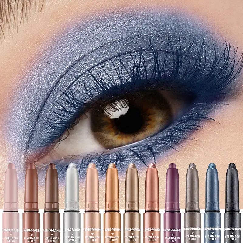 Smoky rose purple eyeshadow pencil glitter shimmer highlighter & Eye Shadow eyeliner stick bronze matte eye shadow stick makeup