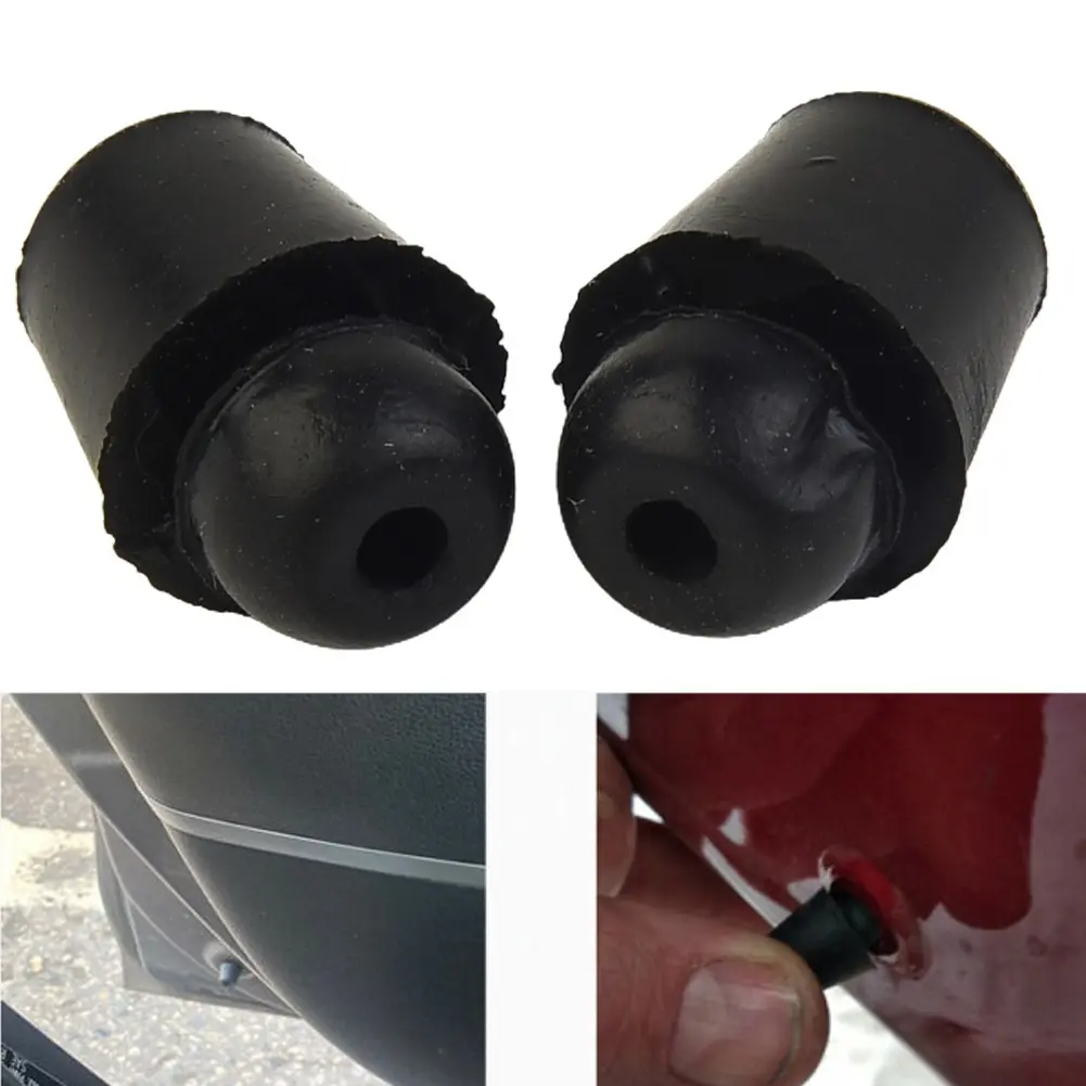 Nút Chặn Cao Su Cửa Chống Va Đập, Bộ 4 Cái, Bộ Đệm Chống Ồn Cho Cửa Xe Hơi, Nắp Đệm, Chống Va Đập, Chất Liệu Cao Su, Thích Hợp Cho Hyundai Và BMW, 20 * 12 * 11MM, Màu Đen, Dễ Lắp Đặt