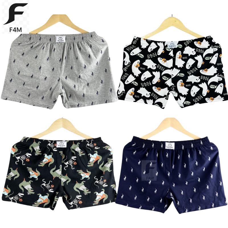 Combo 3 Quần ngủ unisex 1 Quần đùi nam nữ QP h33 mặc nhà 1oo% cotton cao cấp thoáng mát bao êm có bᶖg size Áo thun- ba lỗ- quấn short ngủ nam Kem Menswear