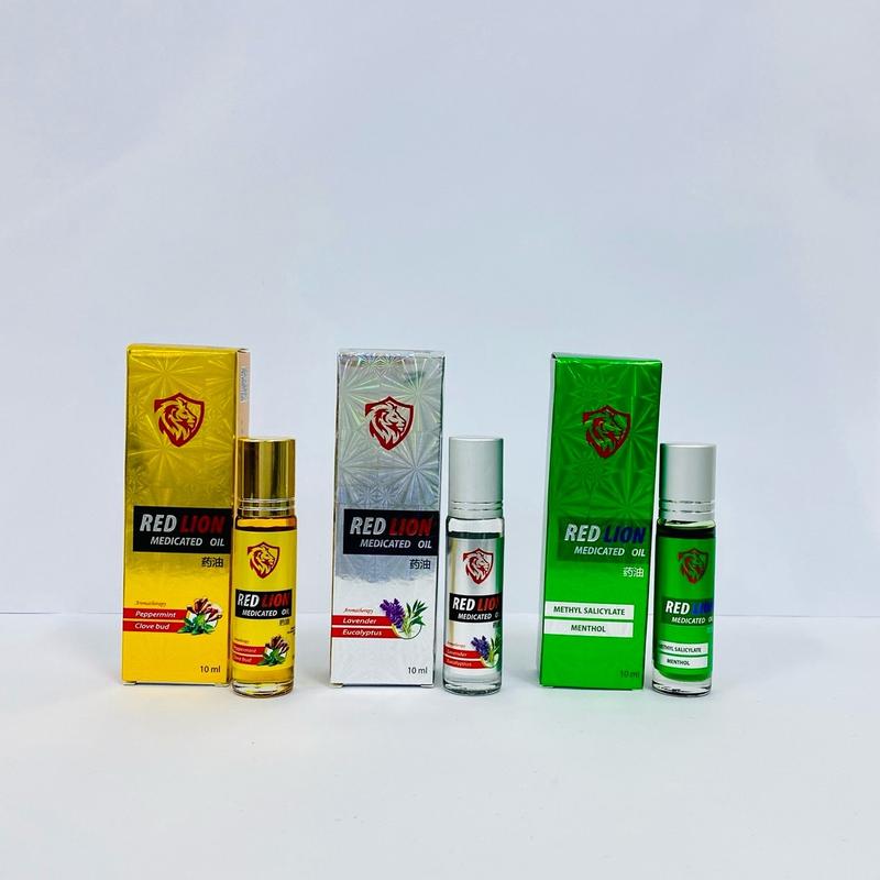 Combo 3 chai Dầu gió Redlion 10 ml ( xanh trắng vàng ), chai nắp bi lăn nhỏ gọn, xài tiện lợi khi mang theo bên mình đi bất cứ đâu