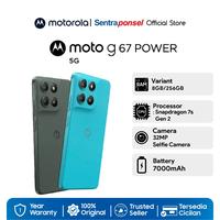 Gambar Motorola G67 Power | Moto G67 Power 5G | RAMBoost 24GB/256GB - Snapdragon7s Gen2 - 7000mAh SiliconCarbon - 50MP Sony LYTIA600 - 4K Semua Lensa - Blue Curacao dari sentraponselofficial Kota Administrasi Jakarta Pusat 1 Tokopedia