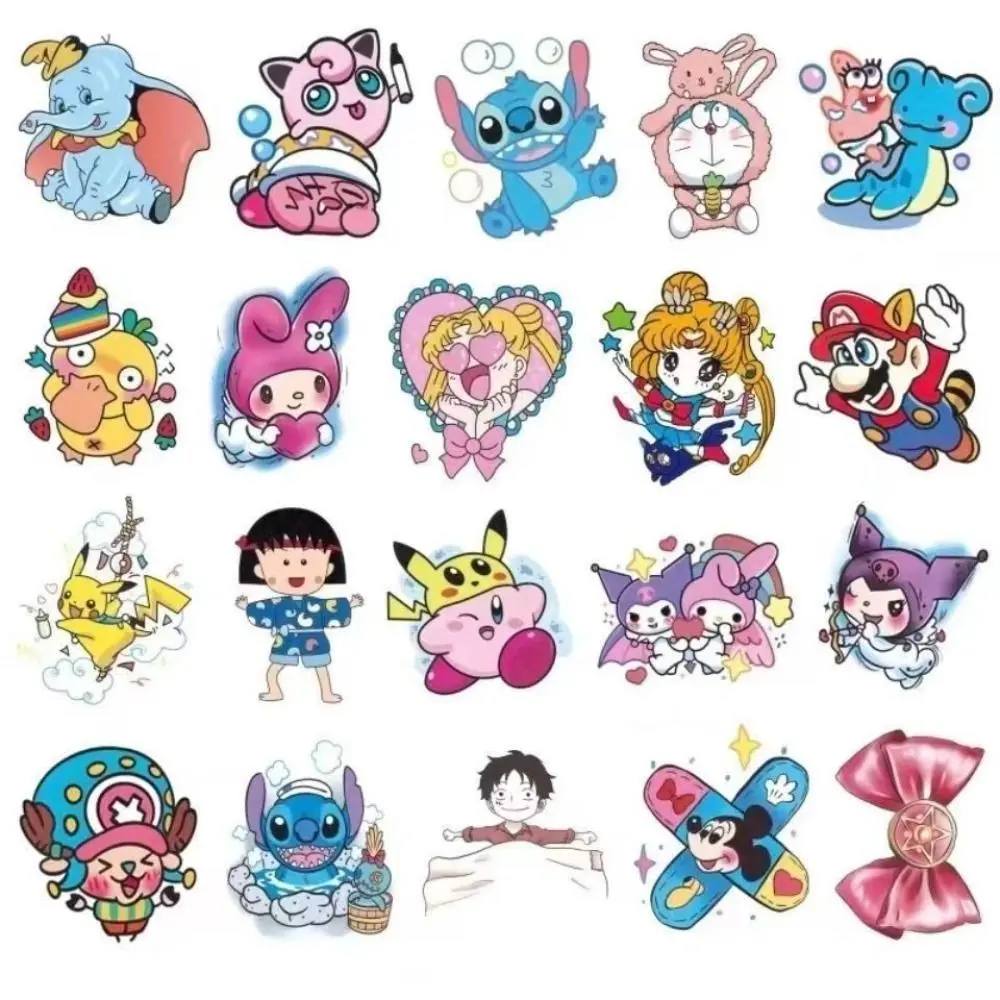 Durable Cute  Cat Temporary Kuromi Waterproof Disposable Tattoo Stickers Cartoon Tattoo Stickers Kuromi Tattoo Sticker Decorative Girl Stickers