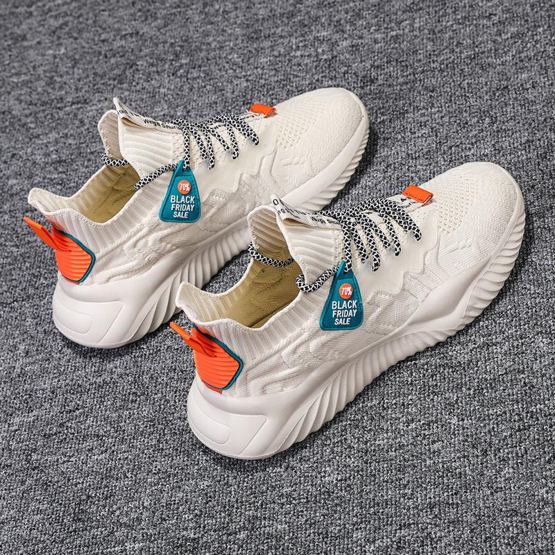 Men's Shoes Summer Breathable Sneakers Korean Style Trendy Men's Casual Shoes Versatile Mesh Coconut Shoes Old Beijing Cloth Shoes 5