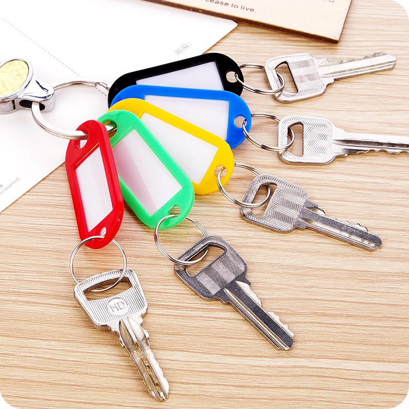 [DWCORNER] Gantungan Kunci Label Tag Gantungan Kuci Label Nama Keychain Ring Name Tag 3