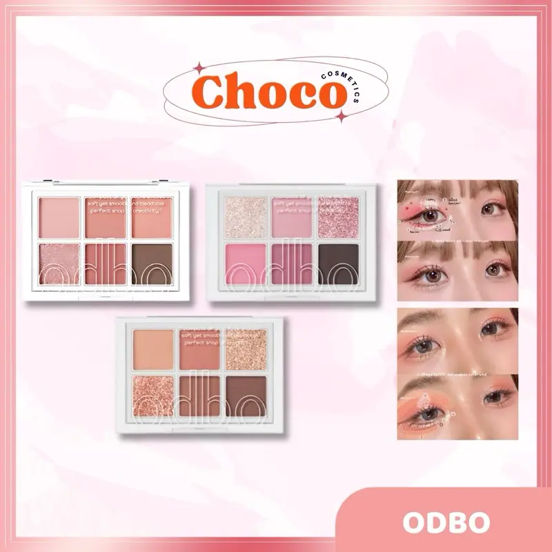 [ODBO] Bảng phấn mắt Odbo 6 ô Choco.cosmetic