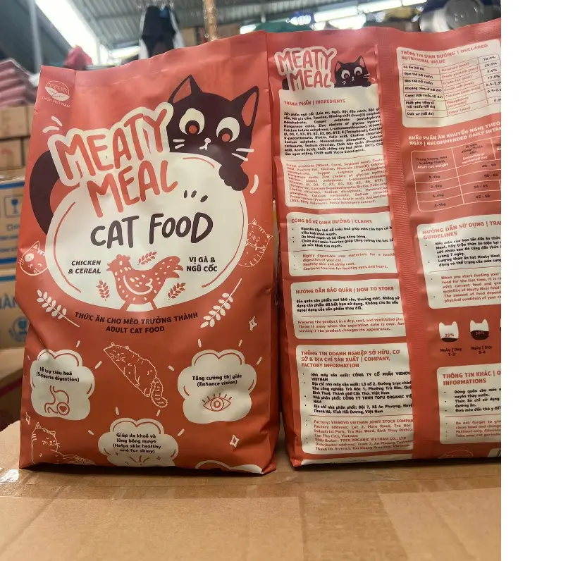 Thức ăn hạt khô cho mèo Meaty Meal 1kg cao cấp cho mèo trưởng thành 3