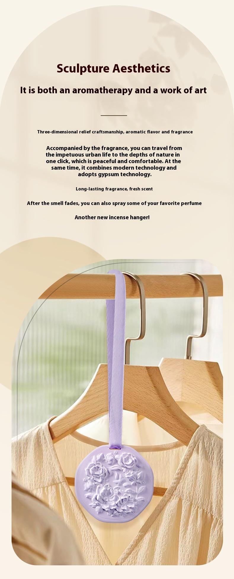Product Introduction of Tea scent wardrobe aromatherapy fragrance lasting clothes fragrance put in the wardrobe gypsum wax tablet pendant dormitory souvenir unilever 4