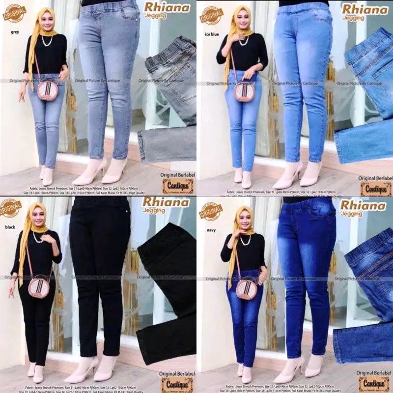 CELANA JEANS RHIANA JEGGING BY CANTIQUR ( 27-38 )