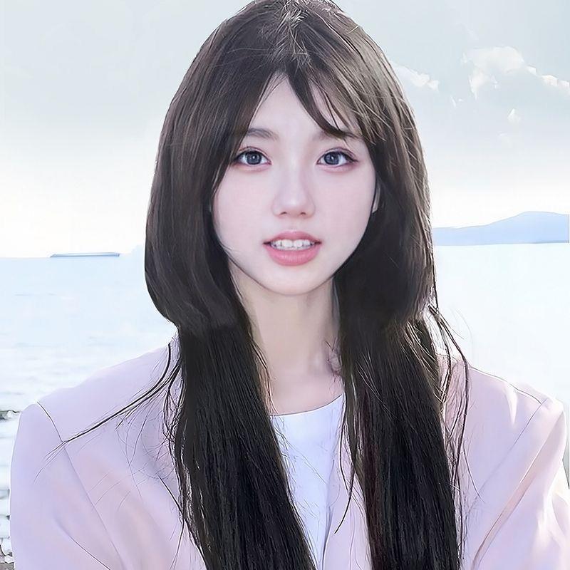 Product Introduction of Jellyfish Head Wig Long Straight Hair Girl Full Headset Style Full Top Natural Simulation Short Princess Cutting Ancient Costume Style Hanfu Available 8