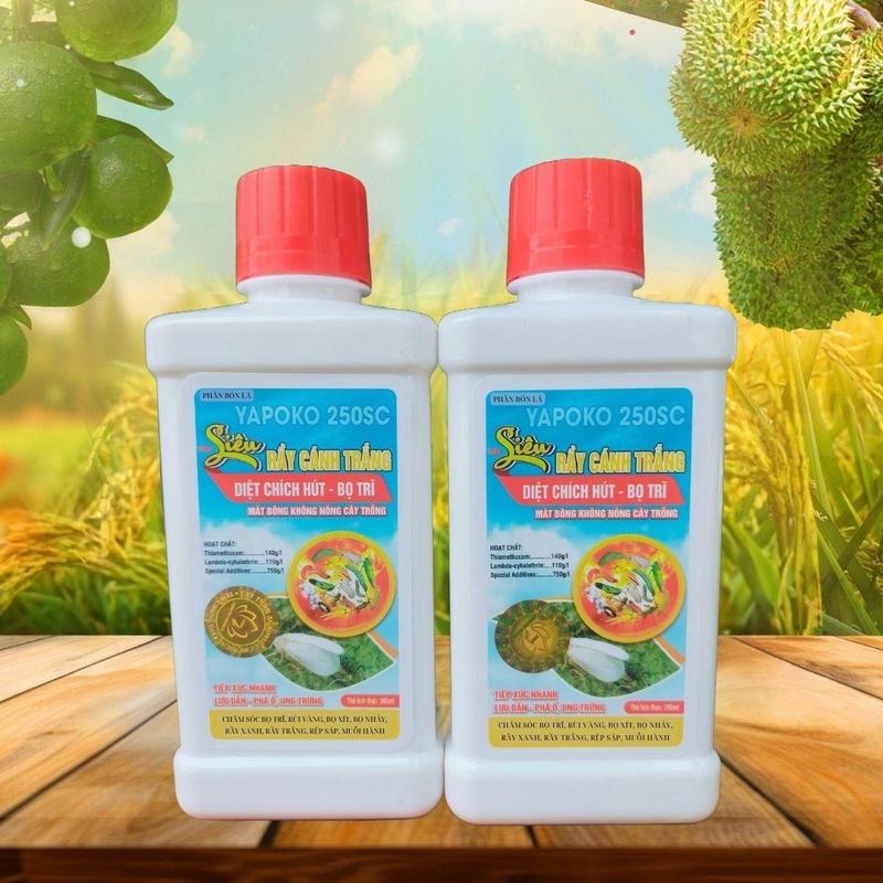 PHÂN BÓN LÁ HỮU CƠ SIÊU RẦY CÁNH TRẮNG CHAI 200ML - DIỆT CHÍCH HÚT BỌ TRĨ MÁT XA CÂY GIÚP SINH TRƯỞNG TỐT HƠN thu oct thuốc trừ