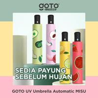 Gambar (Best Offer) Goto [COD] Misu Umbrella Payung Lipat Otomatis Motif Hujan Anti UV - WATERMELON dari Goto Living Kota Tangerang 1 Tokopedia
