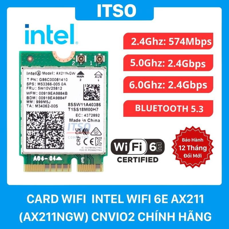 Card Wifi AX211 Intel Wifi 6E CNVIo2 Chính Hãng