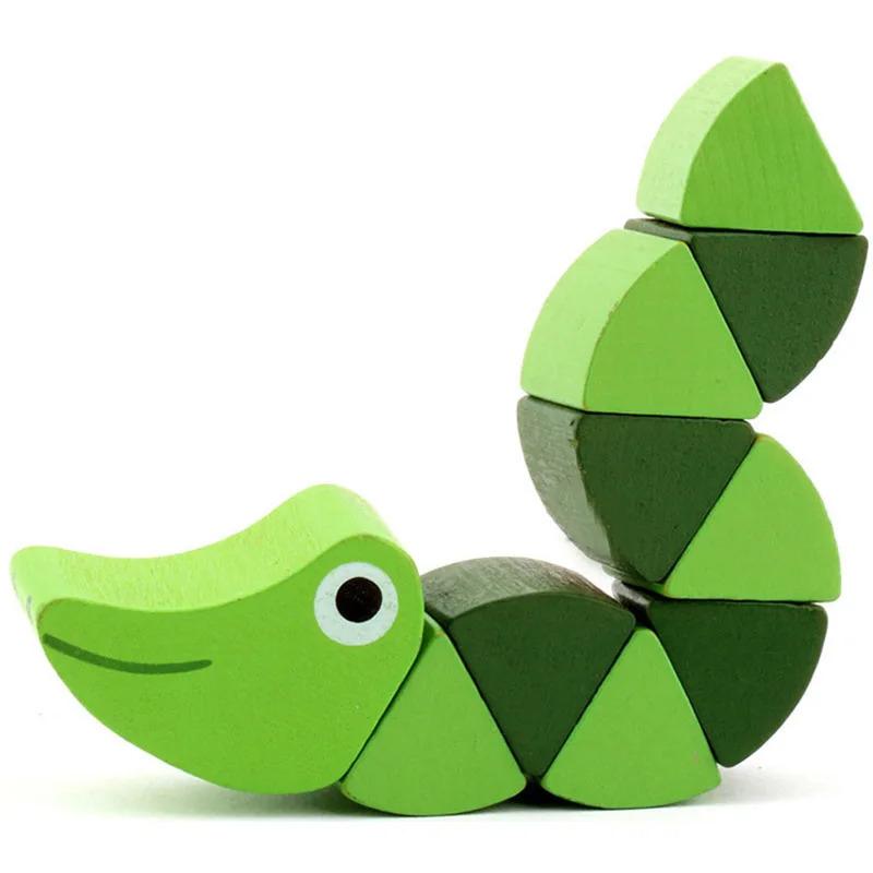Product Introduction of Montessori Educational Toys Fun Wooden Toys Bugs Eating Fruit Apple Pear Early Education Teaching Aid Toys Gift 24