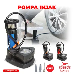 SPEEDS Mini Foot Pump Portable Pompa Angin Injak Portabel Kaki 016-6