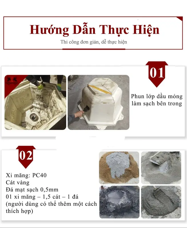 Khuôn đúc chậu cảnh lục giác 50 và chân đôn 7