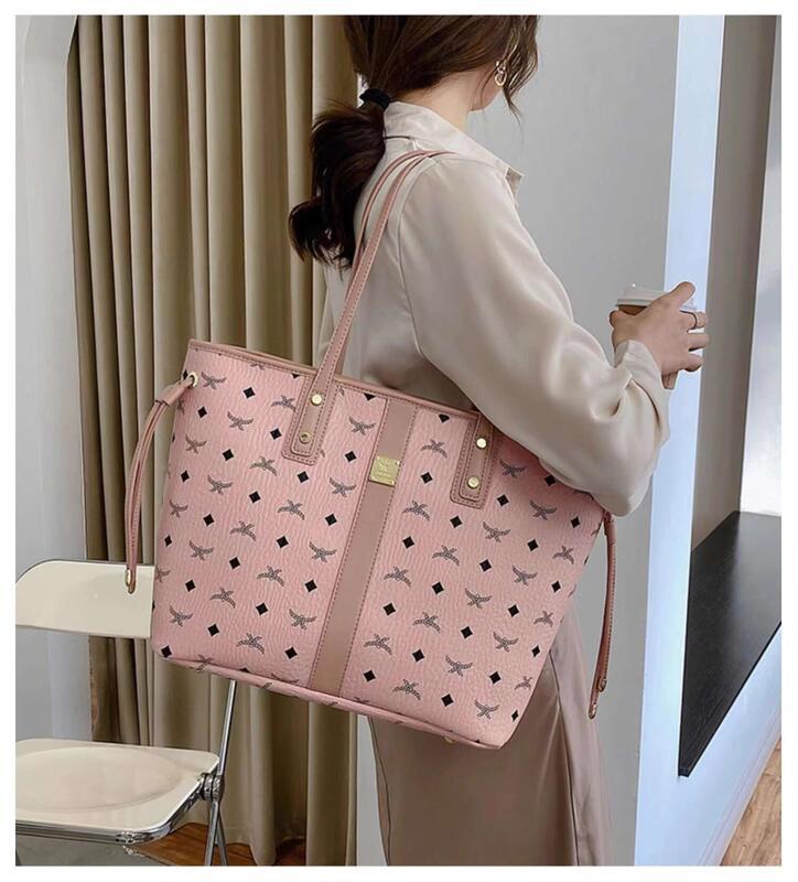Product Introduction of 2024 New Tote Handheld Bun Mother Female Large Capacity Shoulder Versatile Trendy Two Piece Commuter Bag 6