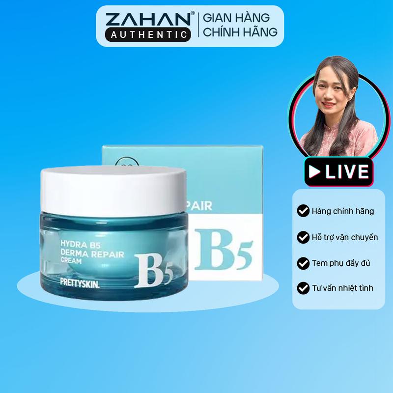 Kem dưỡng cấp ẩm phục hồi Hydra B5 Derma Repair Cream Prettyskin 52ml Skincare Nữ Làm Đẹp Da