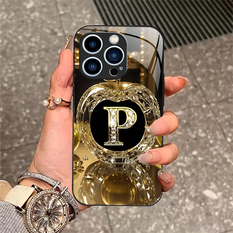 Ốp Điện Thoại Thích Hợp Cho iPhone 14 Pro Max, Thiết Kế Chữ May Mắn, Ốp Điện Thoại Kính Cường Lực Tối Giản Công Sở Cao Cấp Mới, Giá Cả Phải Chăng, Chống Sốc, Chống Trượt, Chống Vân Tay, Chống Mài Mòn. 3