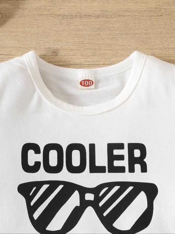 Two-piece Set Toddler Boy's Letter Print Short Sleeve Tee & Camo  Print Shorts, Casual Round Neck T-shirt & Shorts, Summer Clothes for Kids 3