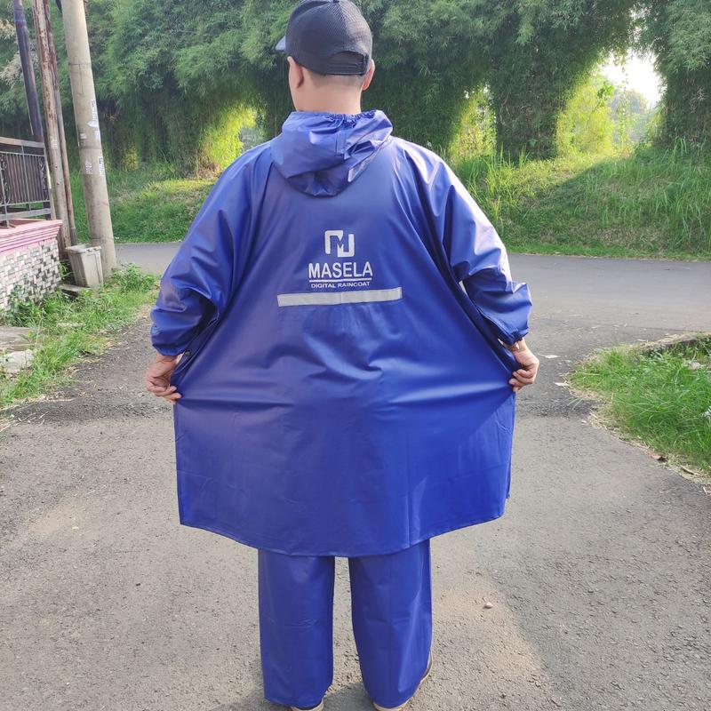 Jas Hujan Ponco/Kelelawar - Setelan Celana Maks BB 85 Kg Mantel Ponco 1