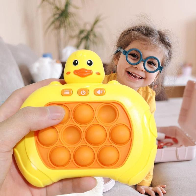 Cute Duck Design Quick Pop it Game Toy, Decompression Breakthrough Puzzle Pop Game Machine, Anxiety & Stress Relief Toy for Kids & Adults 4