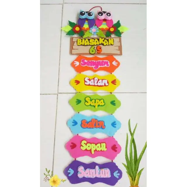 Dekorasi /Hiasan gantung kelas 6s  kerajinan prakarya sekolah