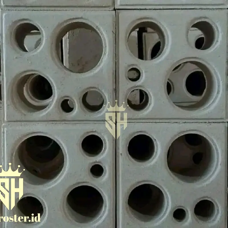 roster beton minimalis 50 pcs pagar motif bubble 7