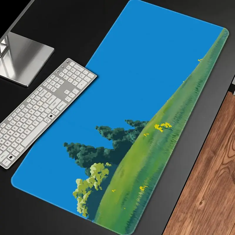 Grassland Forest Natural Scenery Mouse Pad, Rectangle Gaming Mouse Pad, Non-Slip Rubber Base Mouse Pads, Office Desk Accessories for Computer Work 3