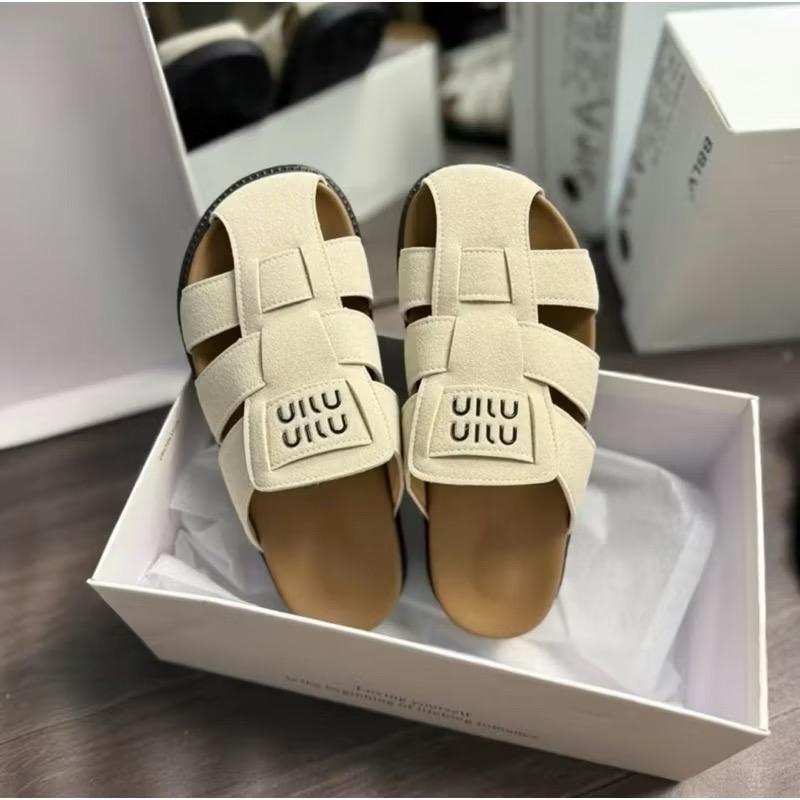  Dép sục nữ Minmin đế cao 3,5cm da lộn gồm 4 màu chất da đẹp kiểu dáng thời trang mới 