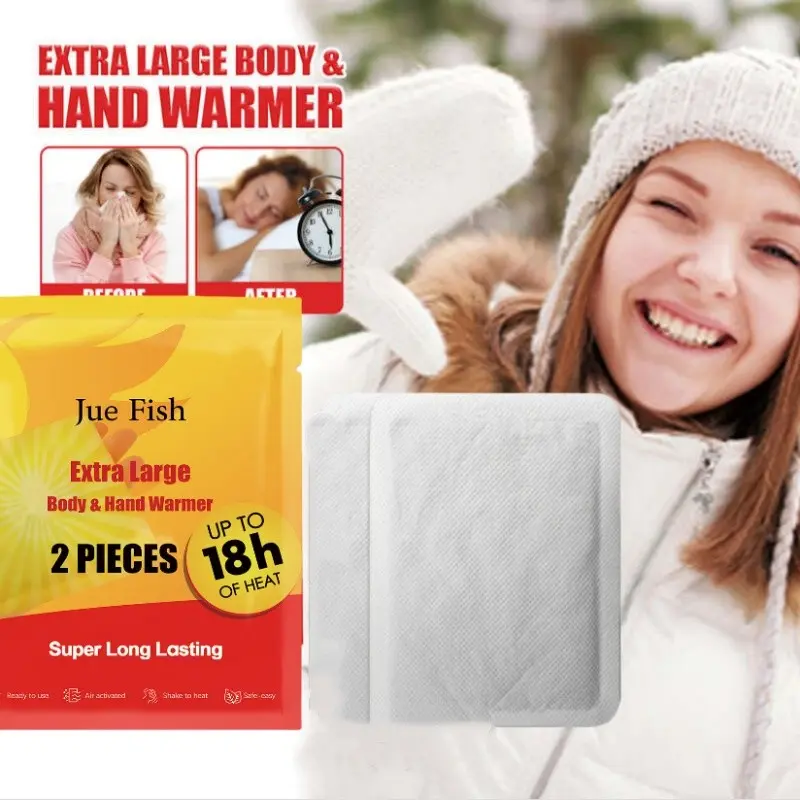 2 pieces Portable Warmer Patch Long Lasting Self Heating Patch Winter ...