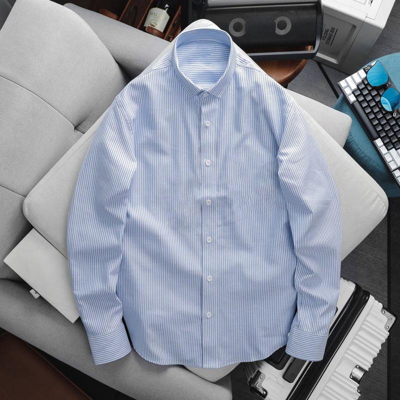 [DEAL HÈ 2025] Áo sơ mi Eco Oxford nam, nữ tay dài chất vải phiên bản Eco, trẻ trung, thanh lịch, thoả mái 5