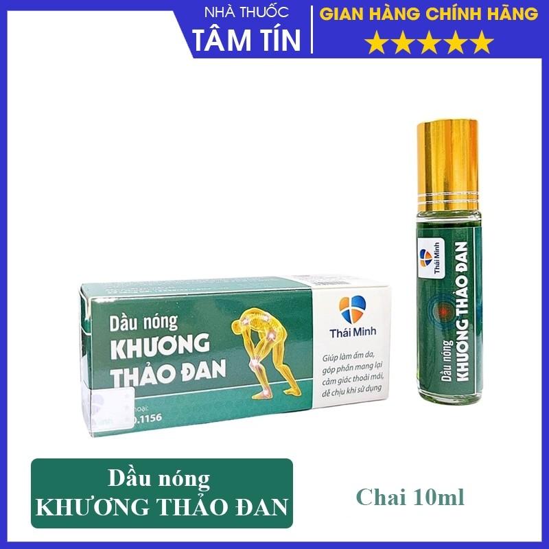   CHÍNH HÃNG  Dầu Nóng Khương Thảo Đan - Giúp Làm Ấm Xoa Bóp Hỗ Trợ Giảm Các Triệu Chứng Đau Nhức Xương Khớp - Lọ 10ml 