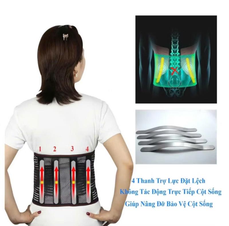 Đai Lưng Cột Sống thoát vị đĩa đệm ADM Loại Thoáng Khí - Cải Thiện Thoái Hóa, Thoát Vị NAM & NỮ [ ĐAI TRÒN ] 4