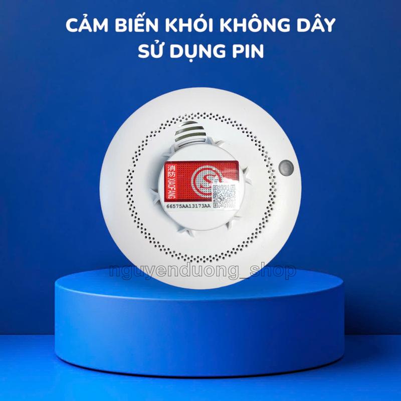 CHUÔNG BÁO KHÓI, BÁO CHÁY KHÔNG DÂY SỬ DỤNG PIN, CẢM BIẾN KHÓI BÁO CHÁY BÁO ĐỘNG ÂM THANH VÀ ÁNH SÁNG, PCCC