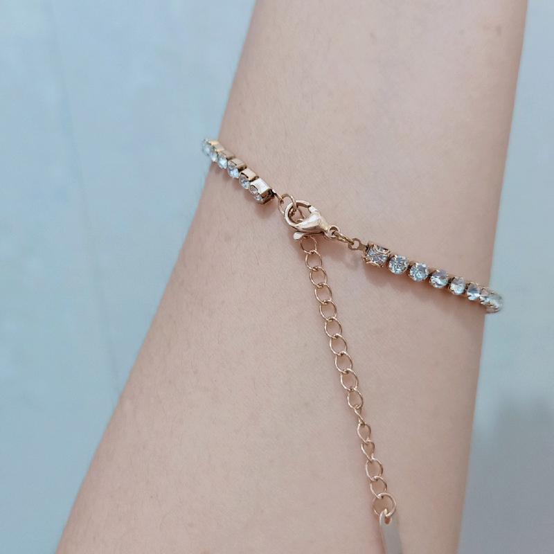 Gelang full mata titanium anti karat Premium 1