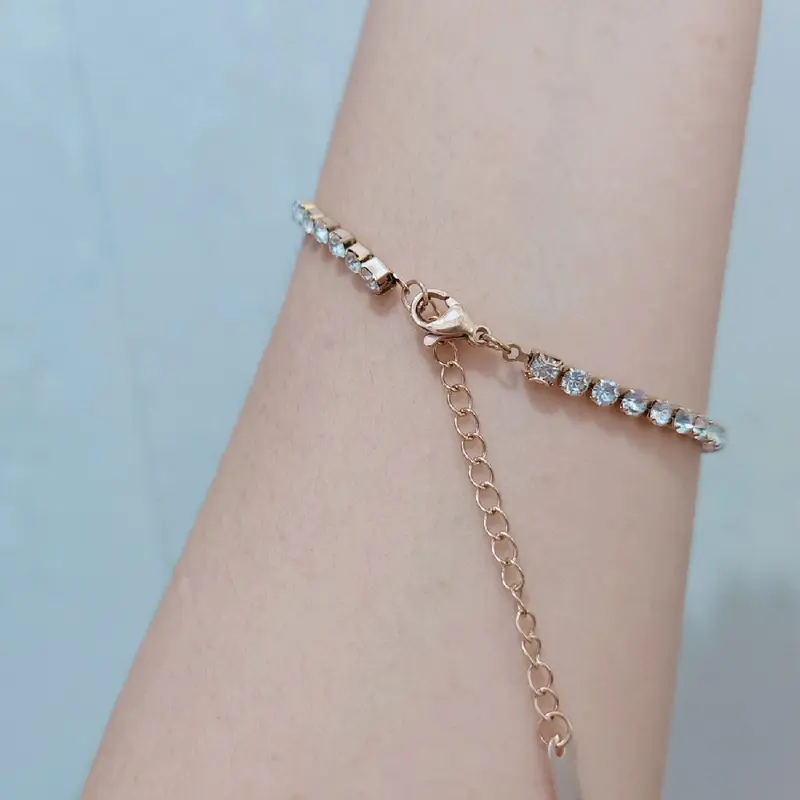 Gelang full mata titanium anti karat Premium 1